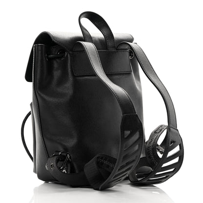 Off-White Saffiano Diag Backpack Black White 3 of 11