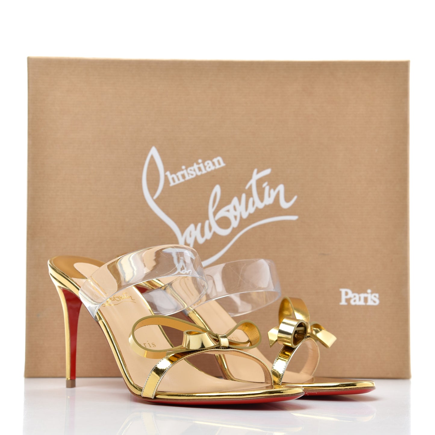 Specchio PVC Just Nodo 85 Slide Sandals 39.5 Gold