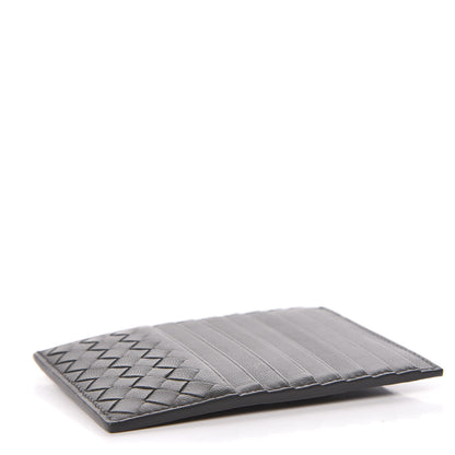 Bottega Veneta Nappa Intrecciato Card Case Light Graphite 4 of 8