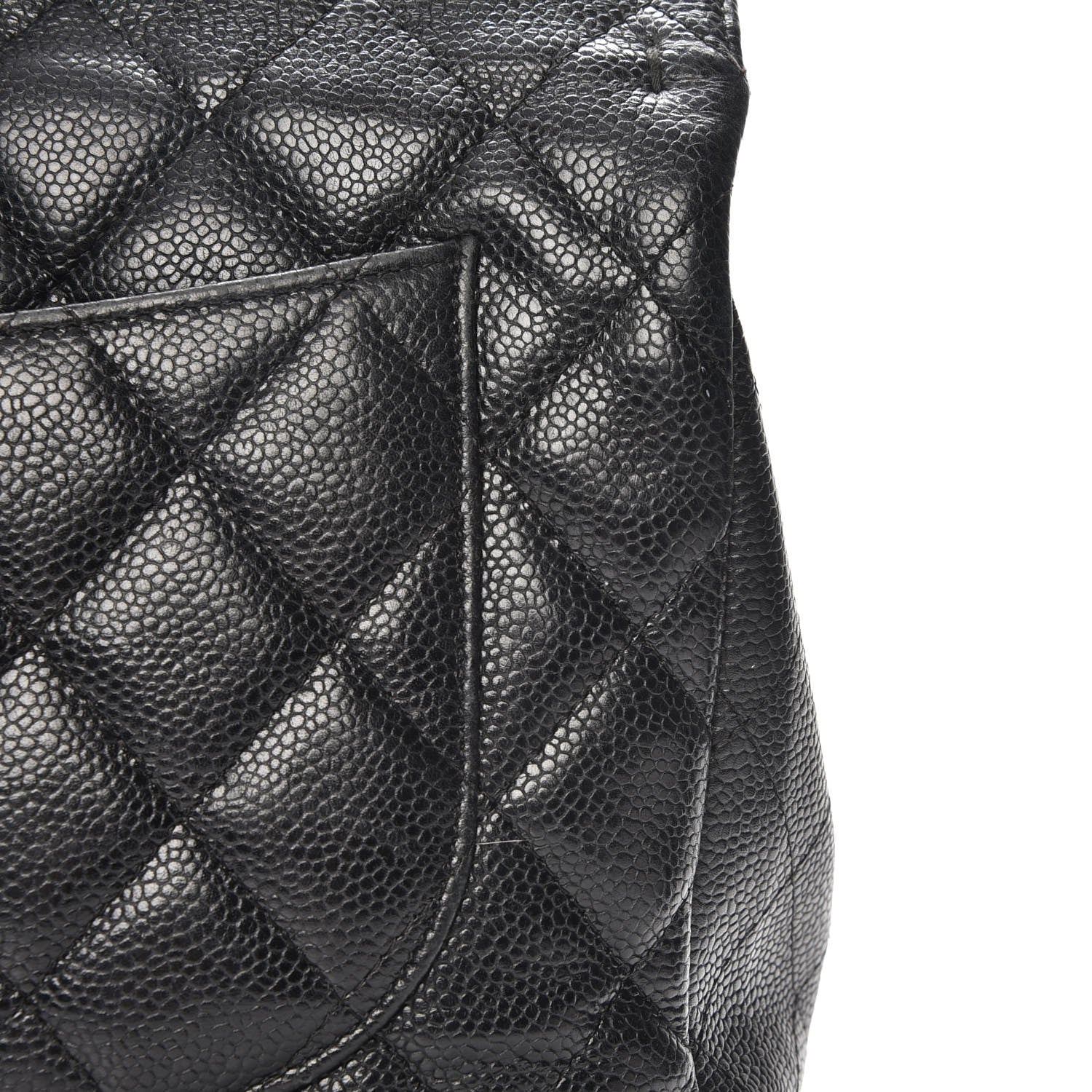 Chanel Caviar Quilted Jumbo Single Flap Black 12 of 19