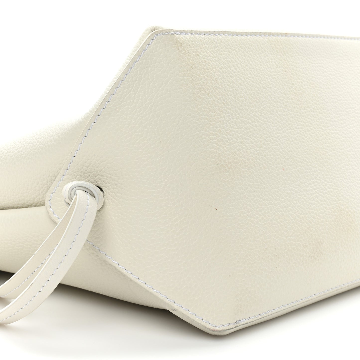 Calfskin Small East West Sense Tote White