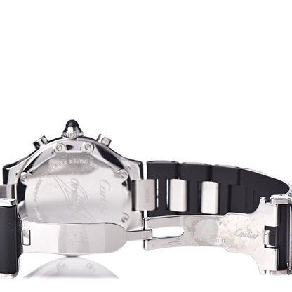 Cartier Stainless Steel Rubber 32mm Must 21 Chronoscaph Quartz Watch Black 5 of 7