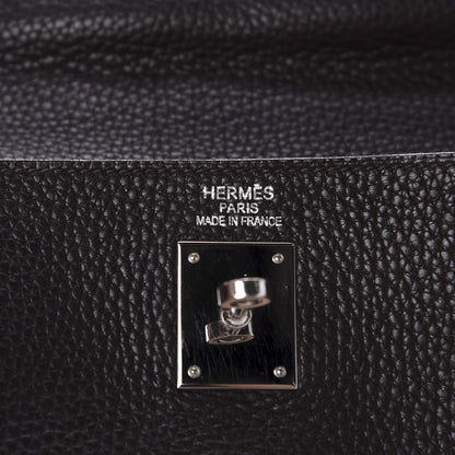 Hermes Taurillon Clemence Kelly Retourne 35 Chocolate Rose Shocking 10 of 13