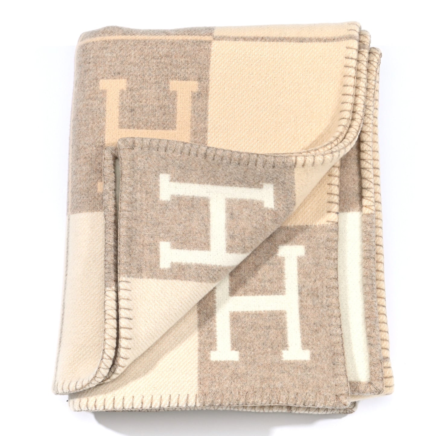 Wool Cashmere Avalon III Blanket Coco Camomille