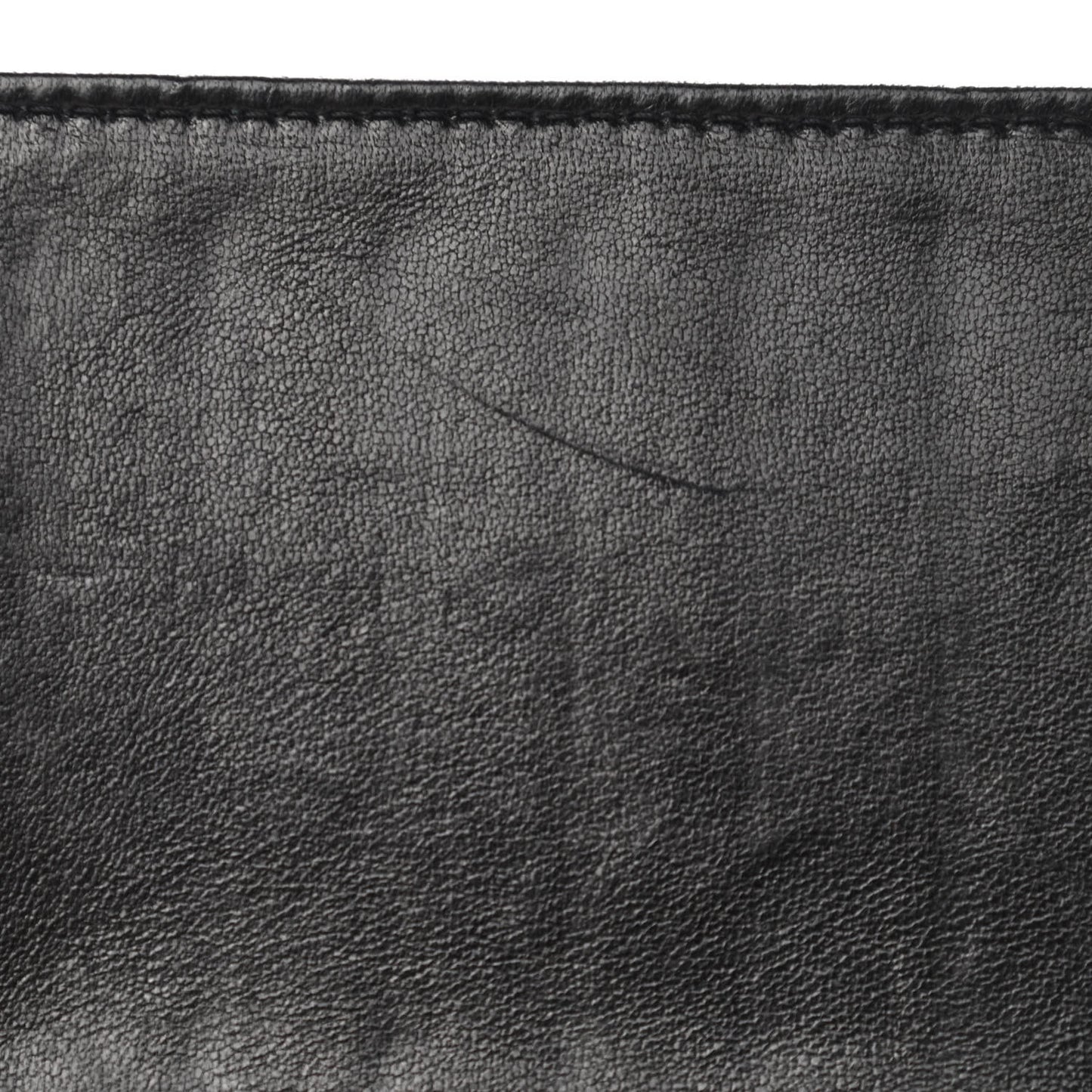 Lambskin Camellia Embossed Yen Wallet Black