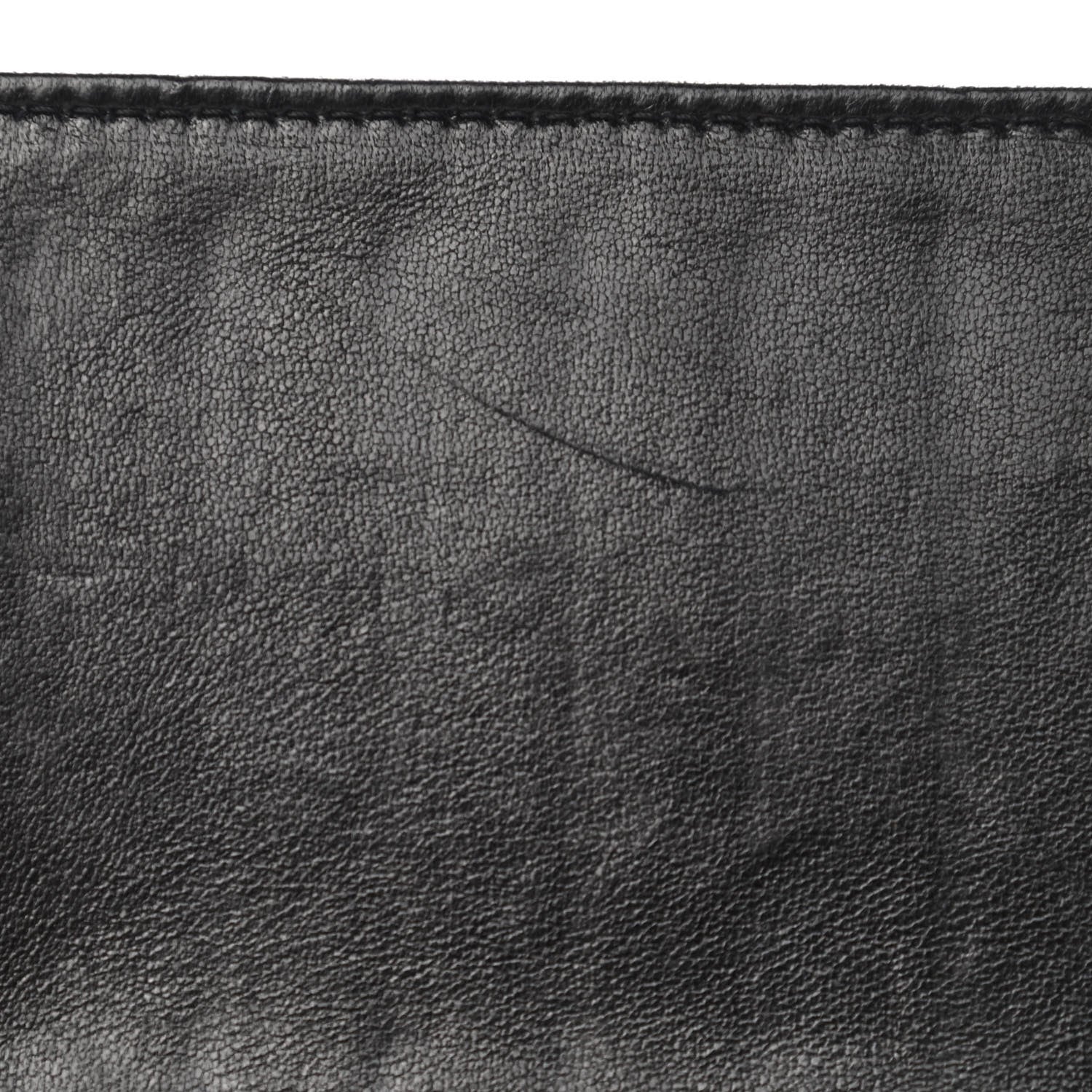Chanel Lambskin Camellia Embossed Yen Wallet Black 10 of 11