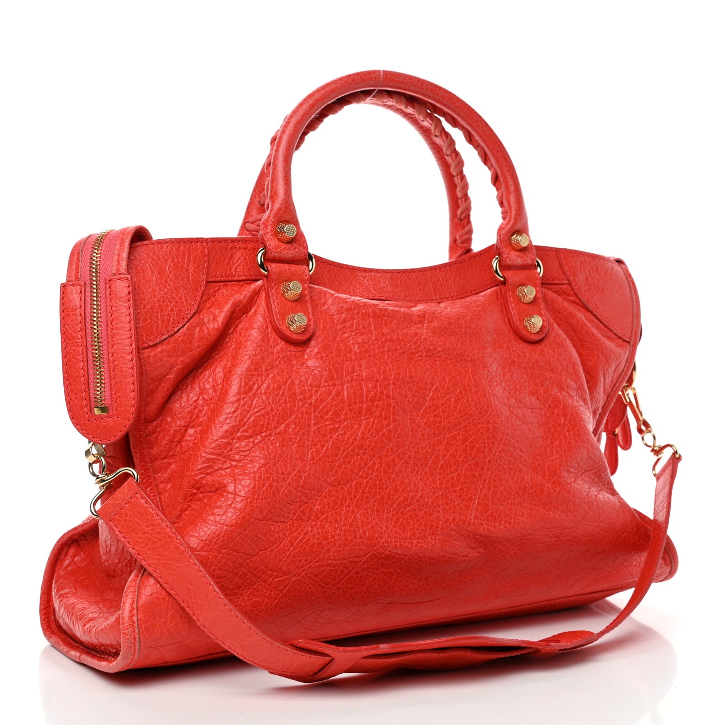 Agneau Giant 12 Gold Hardware City Rose Corail