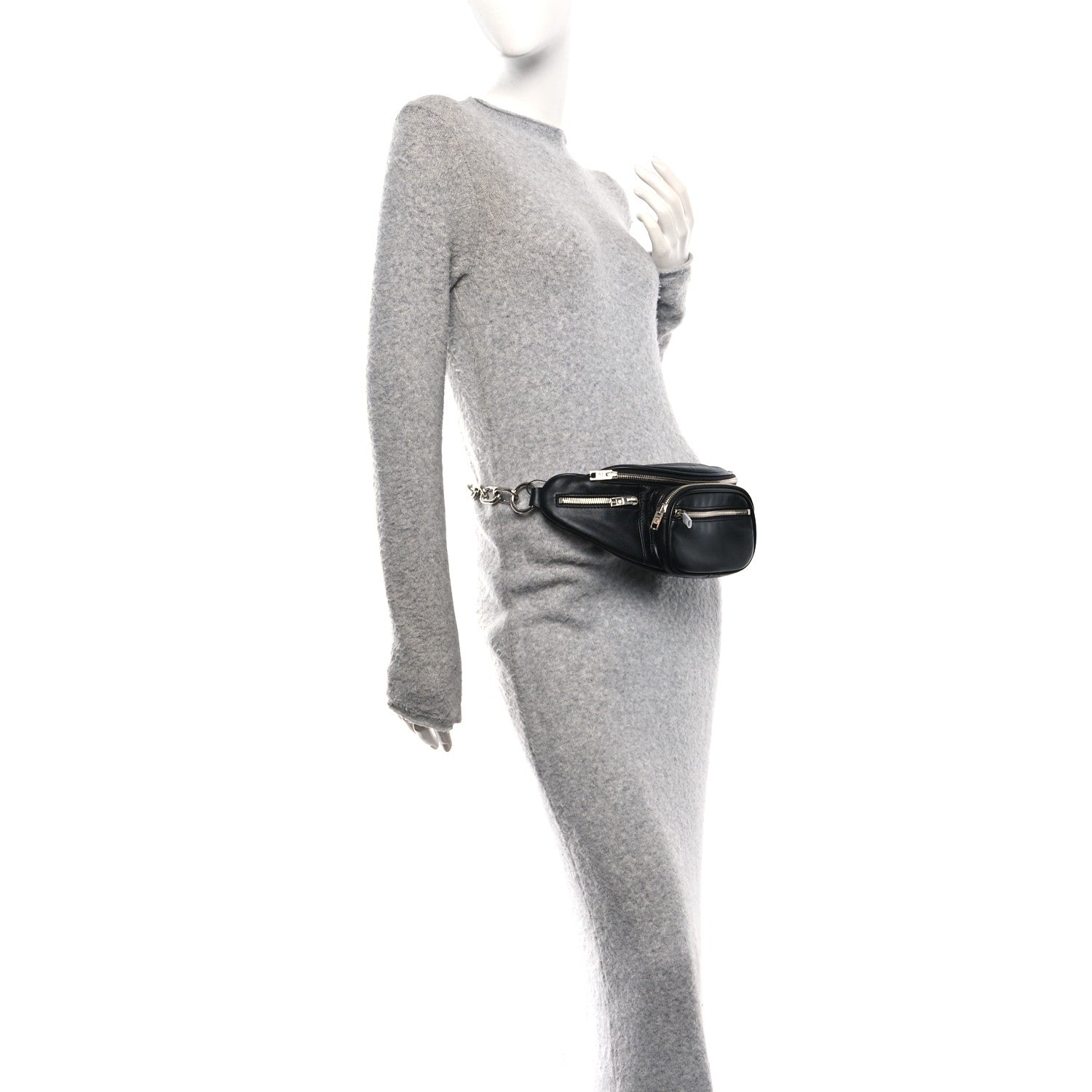 Alexander Wang Lambskin Attica Belt Bag Black 2 of 9