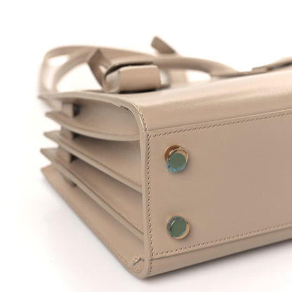 Saint Laurent Smooth Calfskin Nano Sac De Jour Dark Beige 8 of 11