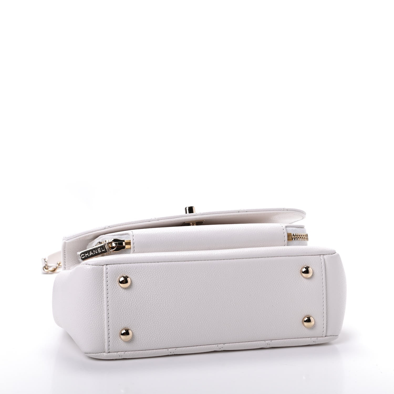 Chanel Caviar Quilted Medium Business Affinity Flap White 4 of 10