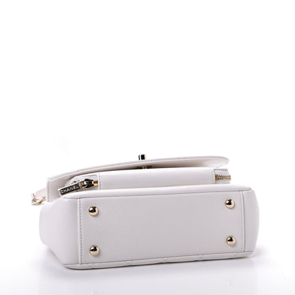 Chanel Caviar Quilted Medium Business Affinity Flap White 4 of 10
