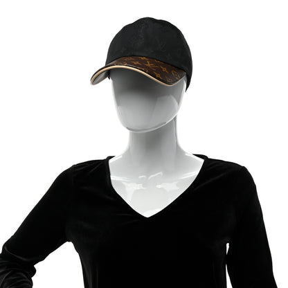 Louis Vuitton Polyester Silk Monogram LV Get Ready Cap M Black 2 of 9