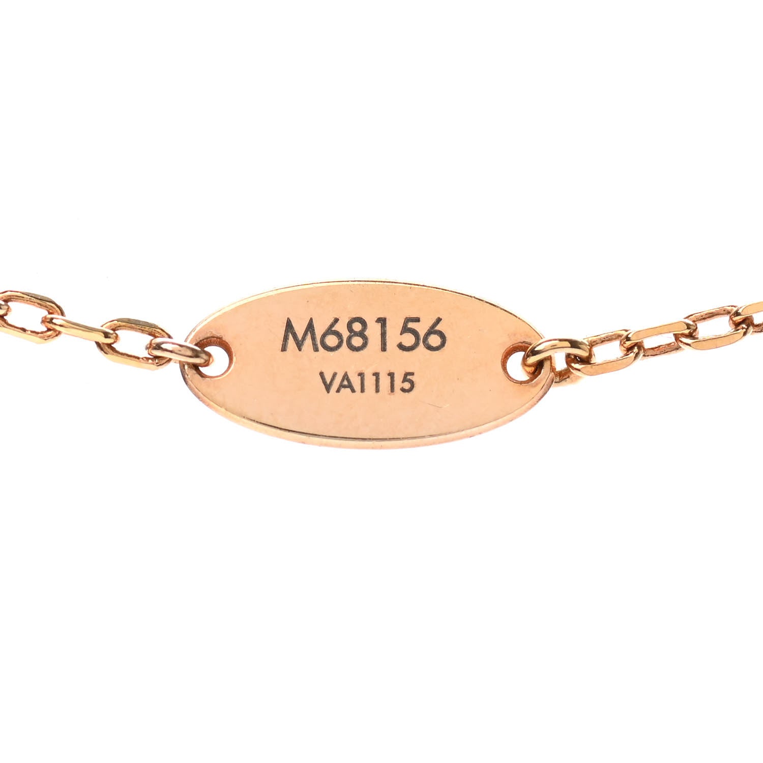Louis Vuitton Crystal Essential V Necklace Gold 6 of 6