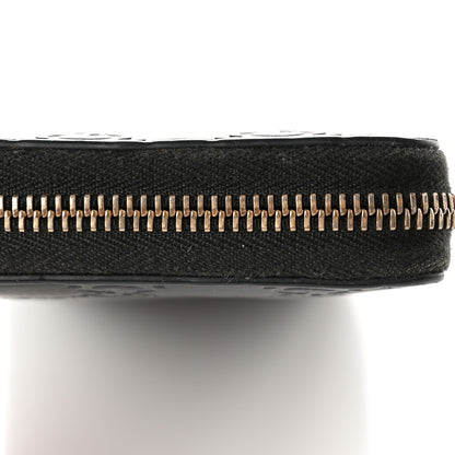 Gucci Guccissima GG Pierce Zip Around Wallet Black 8 of 11