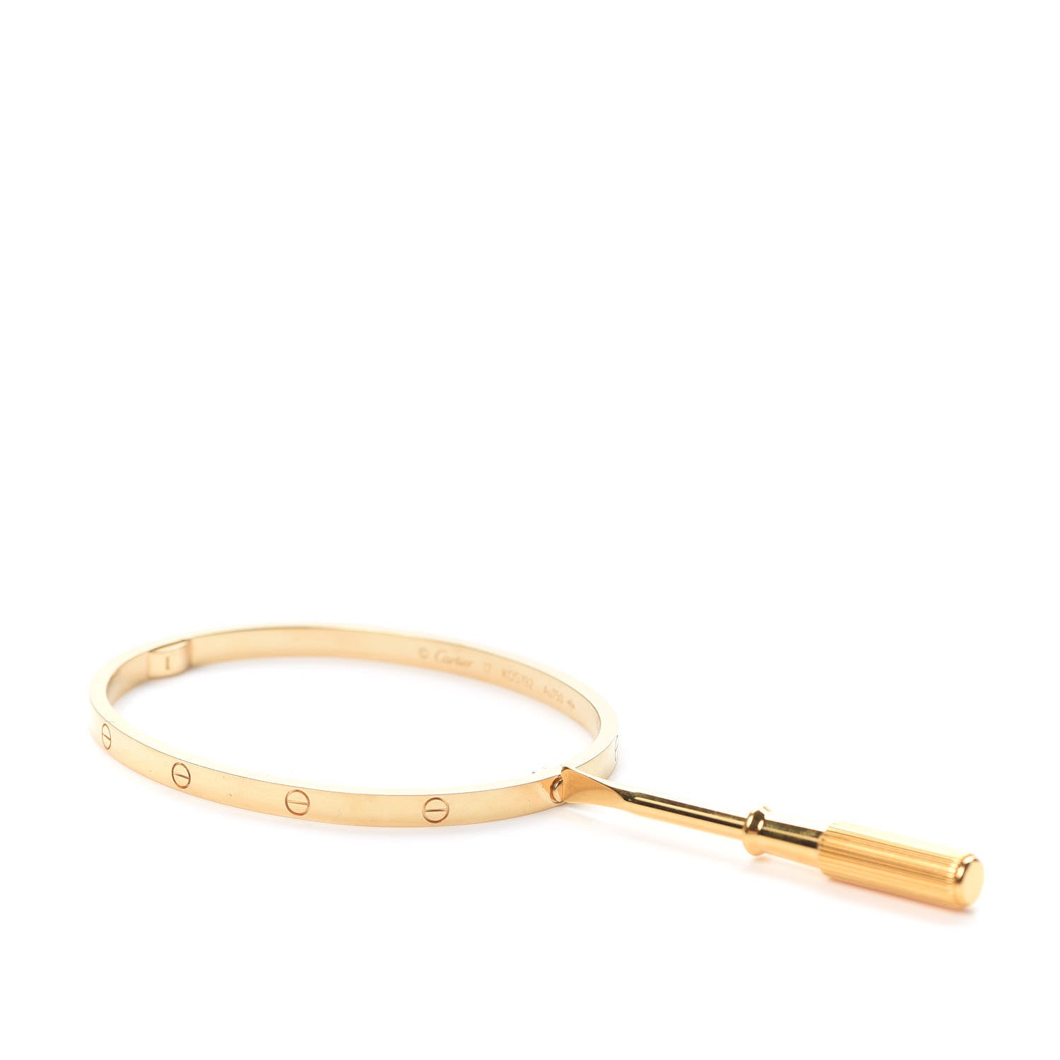 Cartier 18K Yellow Gold Small LOVE Bracelet 17 4 of 7