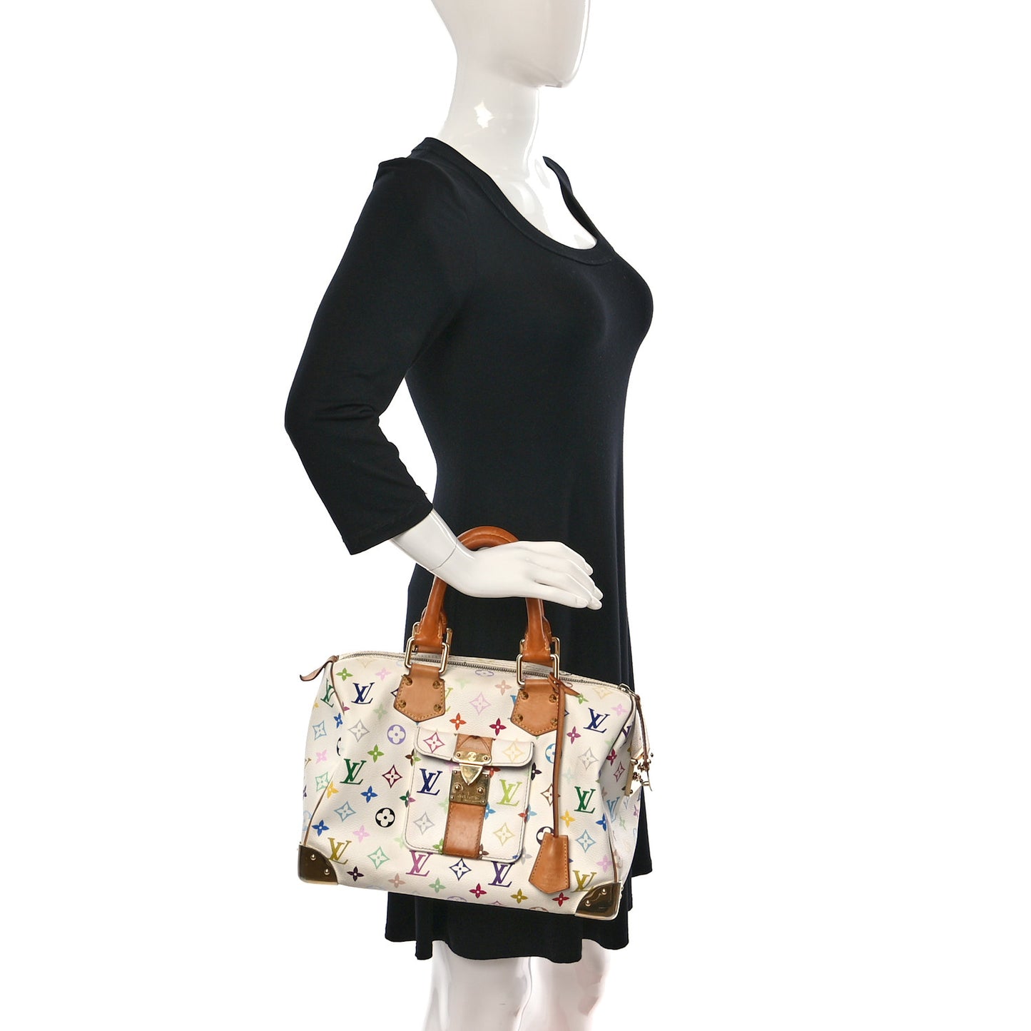 Monogram Multicolor Speedy 30 White