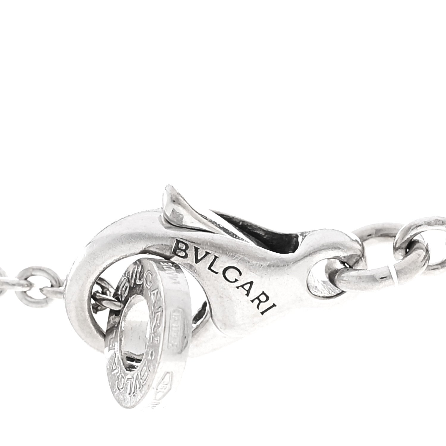 Bulgari 18K White Gold Diamond BVLGARI BVLGARI Pendant Necklace 4 of 5