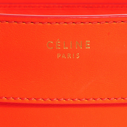 Celine Smooth Calfskin Shoulder Luggage Fluo Orange 9 of 11
