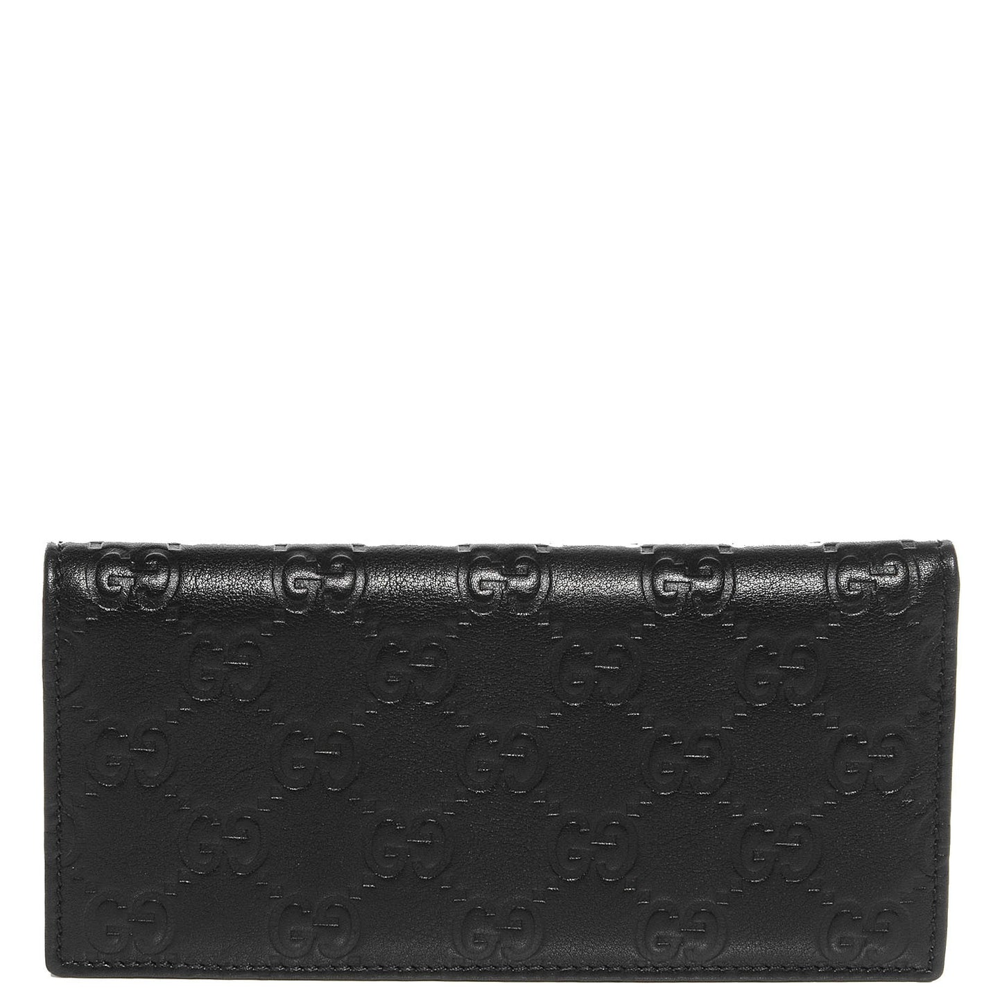 Guccissima Checkbook Cover Black