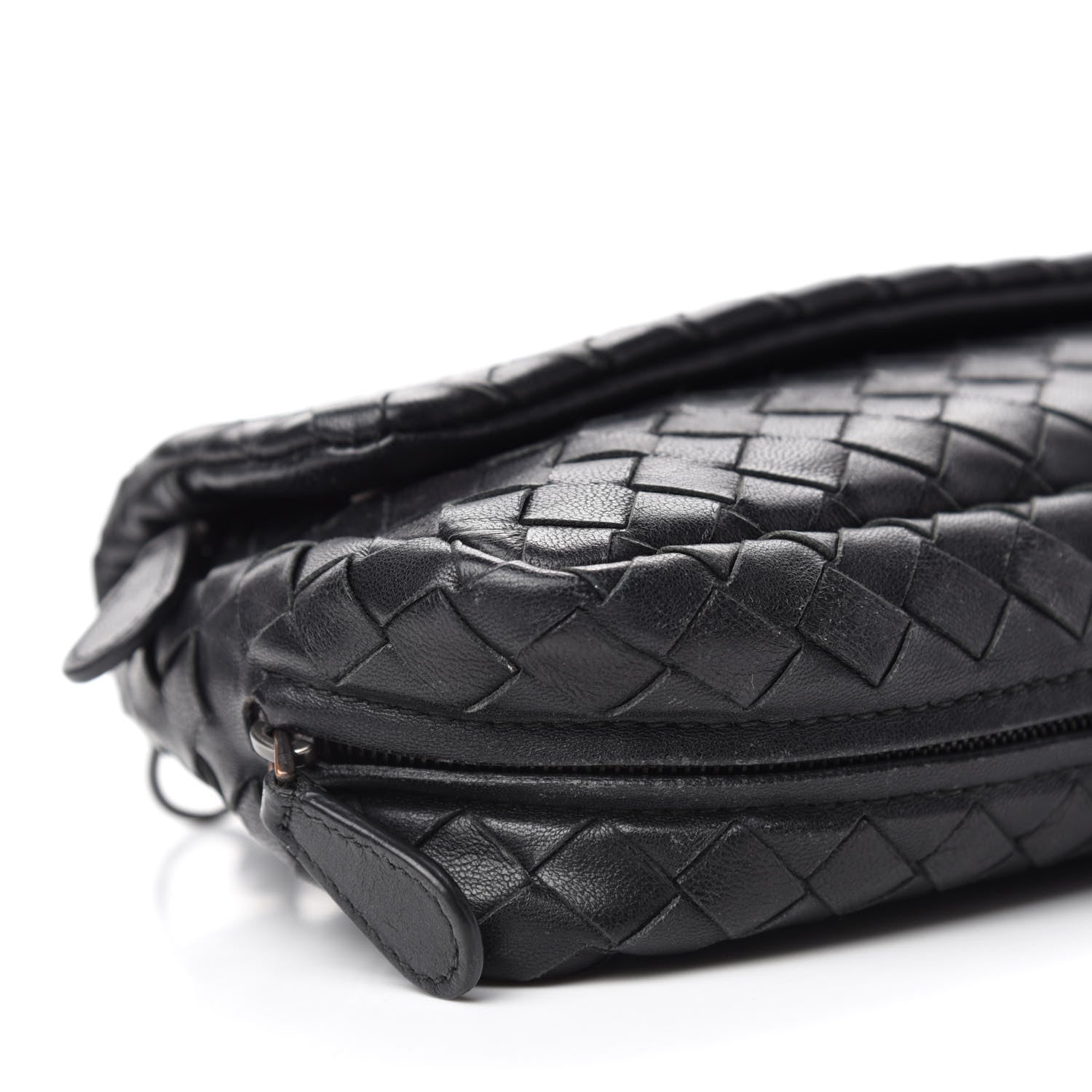 Bottega Veneta Nappa Intrecciato Mini Chain Messenger Black 6 of 13