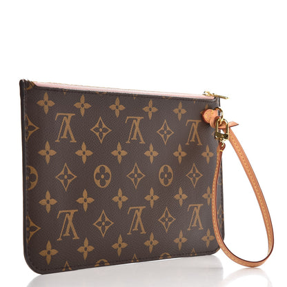 Louis Vuitton Monogram Neverfull MM GM Pochette Rose Ballerine 3 of 7