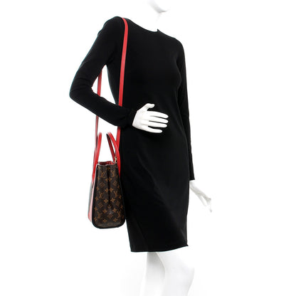 Louis Vuitton Calfskin Monogram Kimono Tote PM Cherry 2 of 8