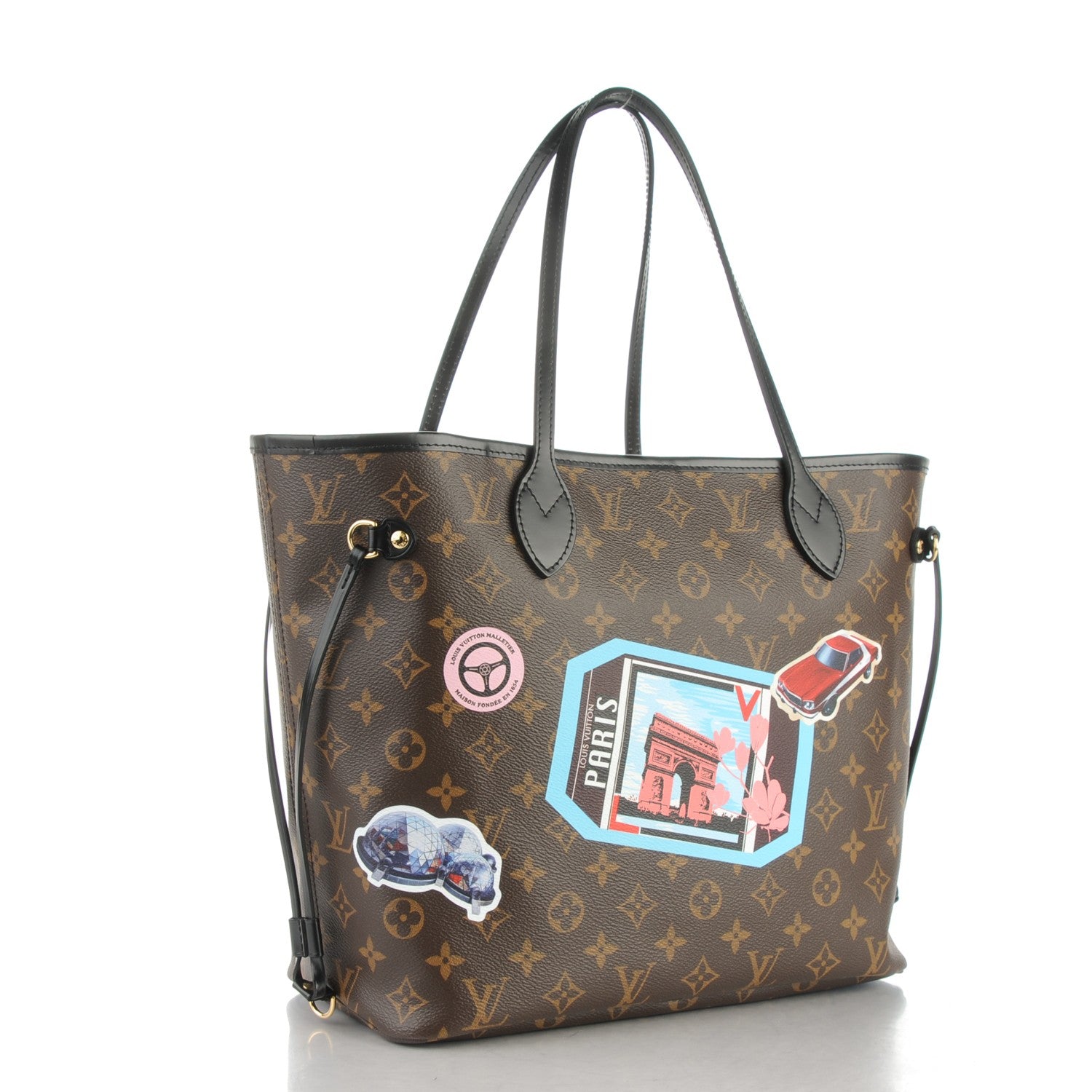 Louis Vuitton Monogram World Tour Neverfull MM 4 of 10