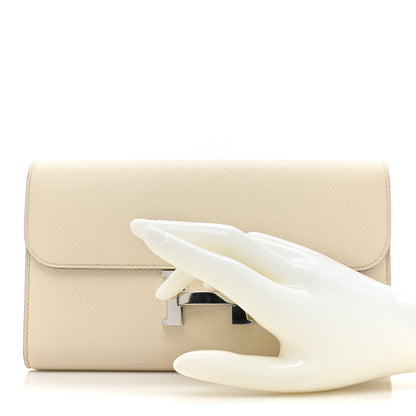 Hermes Epsom Constance Long Wallet Craie 2 of 12