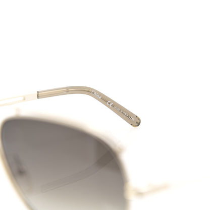 Chloe Metal Aviator Sunglasses CE121S Gold 6 of 7