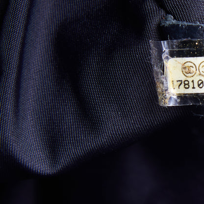 Chanel Coated Canvas Quilted Large Paris Biarritz Tote Black 12 of 12