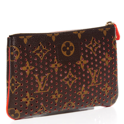 Louis Vuitton Monogram Perforated Pochette Plat Orange 3 of 7