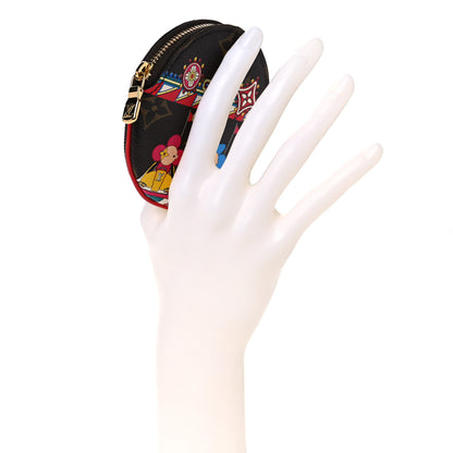 Louis Vuitton Monogram 2020 Christmas Animation Bumper Cars Round Coin Purse Coquelicot 2 of 8