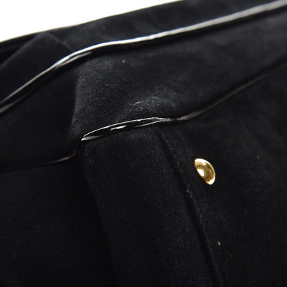 Gucci Suede Medium 1973 Top Handle Satchel Black 12 of 15