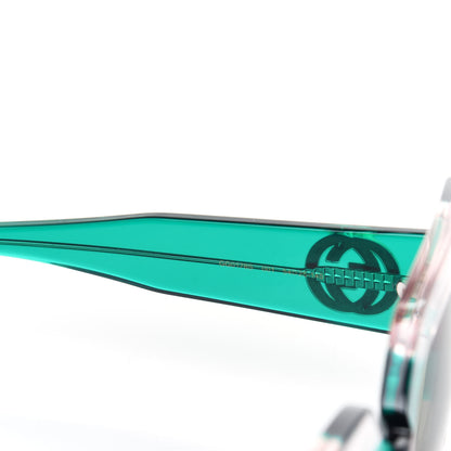 Gucci Square Web Frame GG0178S Sunglasses Green Red 6 of 10
