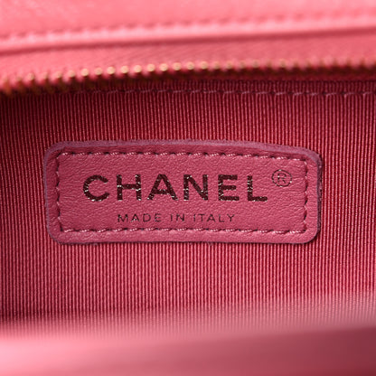 Chanel Aged Calfskin Quilted Small Gabrielle Logo Hobo Rose 6 of 11