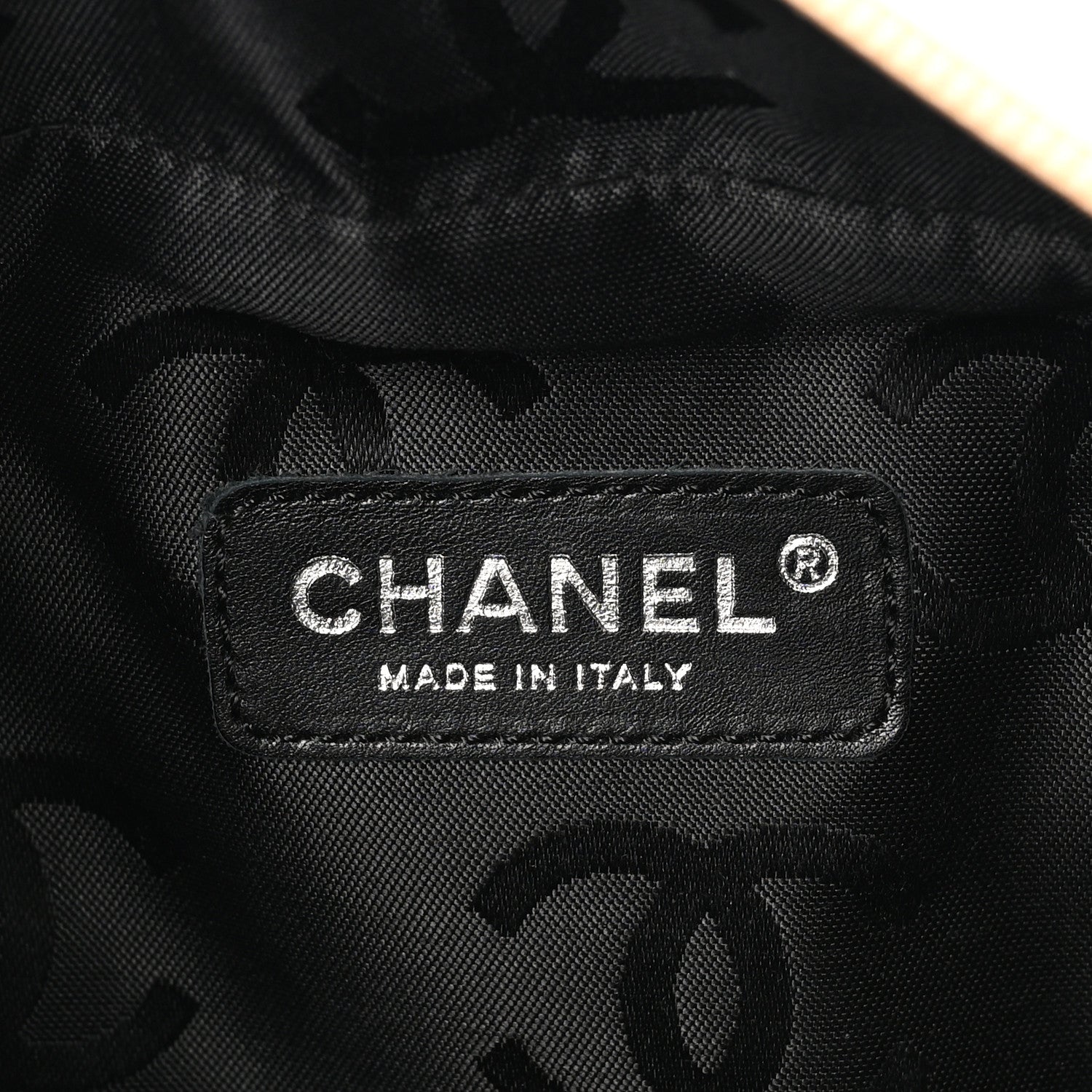 Chanel Calfskin Quilted Large Cambon Multipocket Reporter Beige Black 6 of 10