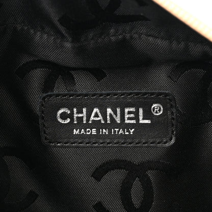 Chanel Calfskin Quilted Large Cambon Multipocket Reporter Beige Black 6 of 10