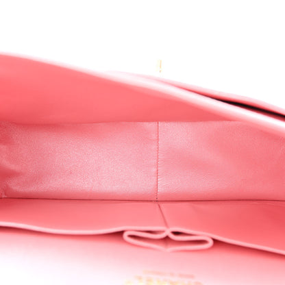 Chanel Iridescent Caviar Quilted Jumbo Double Flap Rose Pink 5 of 10