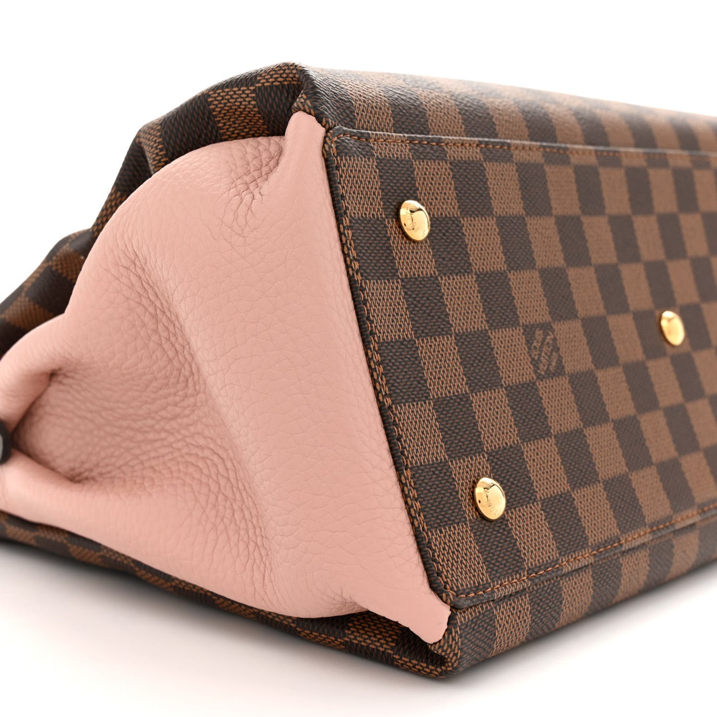 Cuir Taurillon Damier Ebene Normandy Magnolia