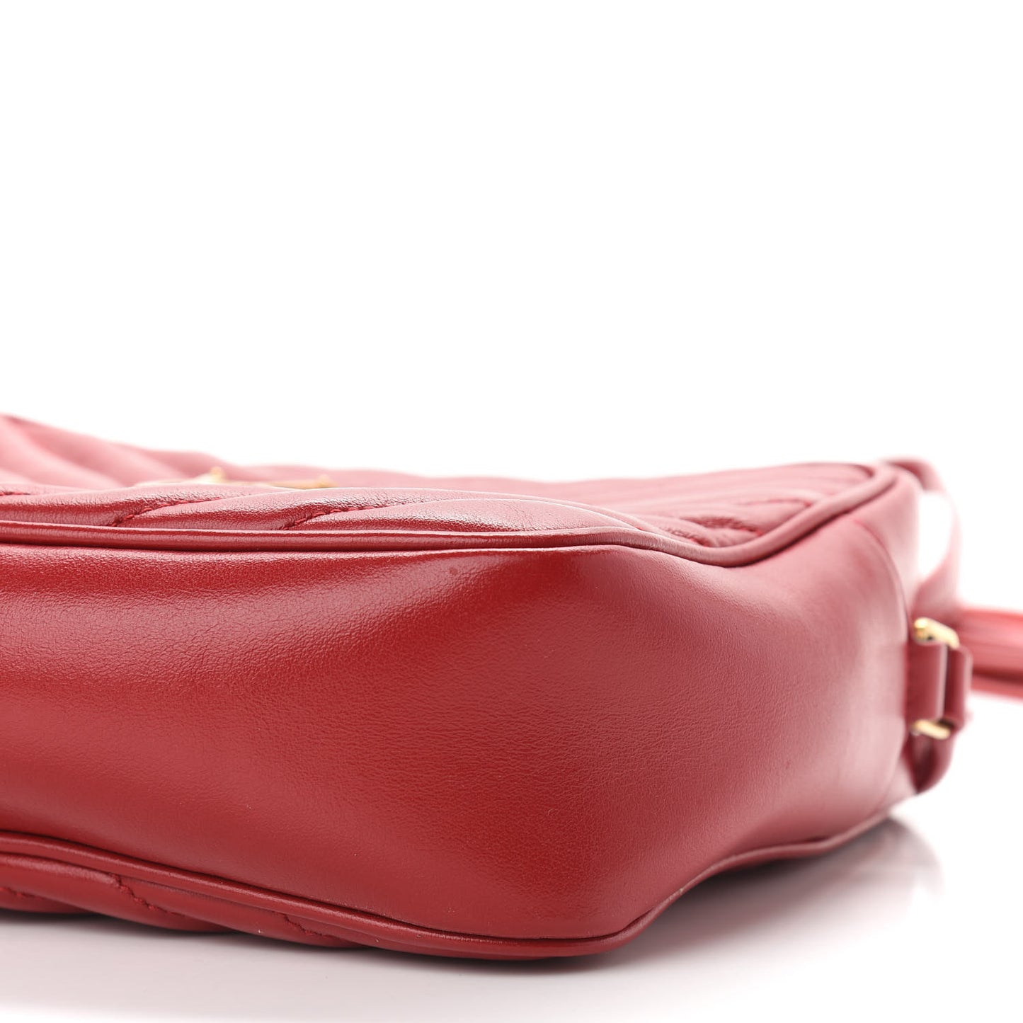 Calfskin Matelasse Monogram Lou Camera Bag Red