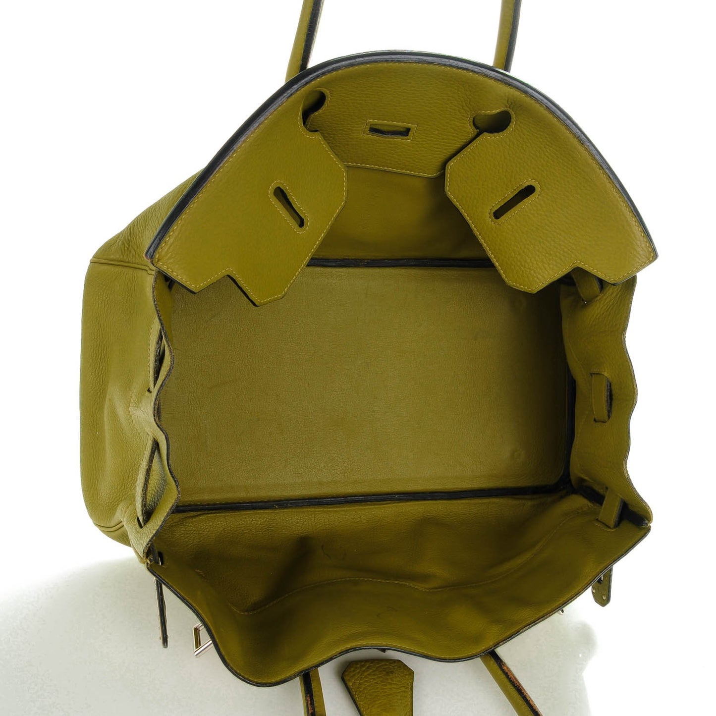 Taurillon Clemence JPG Birkin 42 Chartreuse