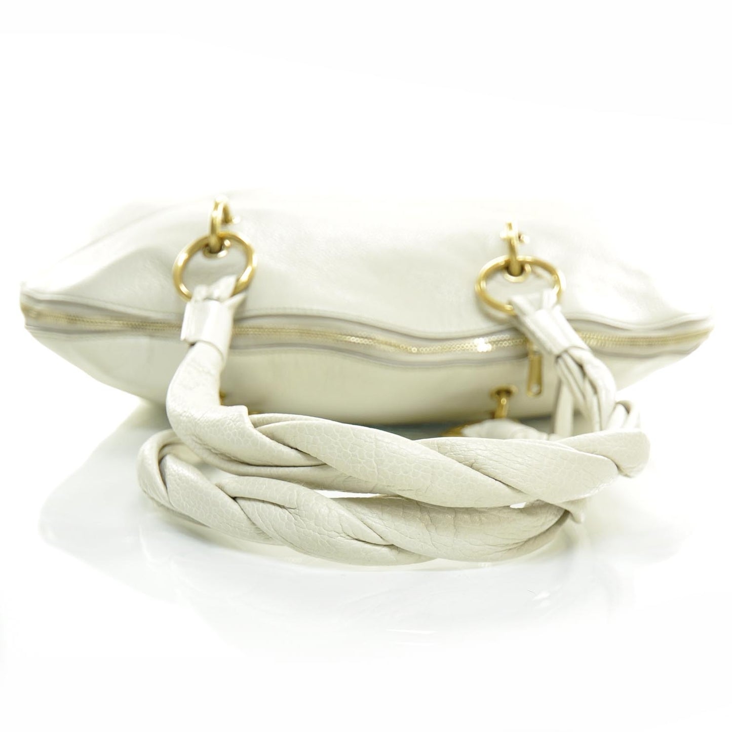 Leather Large Calypso Tote Ivory