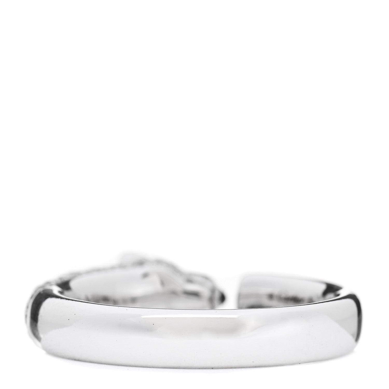 Cartier 18K White Gold Diamond Black Onyx Emerald Panthere De Cartier Ring 61 9.75 4 of 6