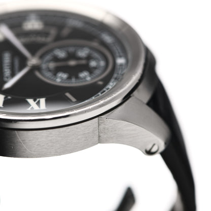 Cartier Stainless Steel Alligator 42mm Calibre de Cartier Automatic Watch Black 5 of 7