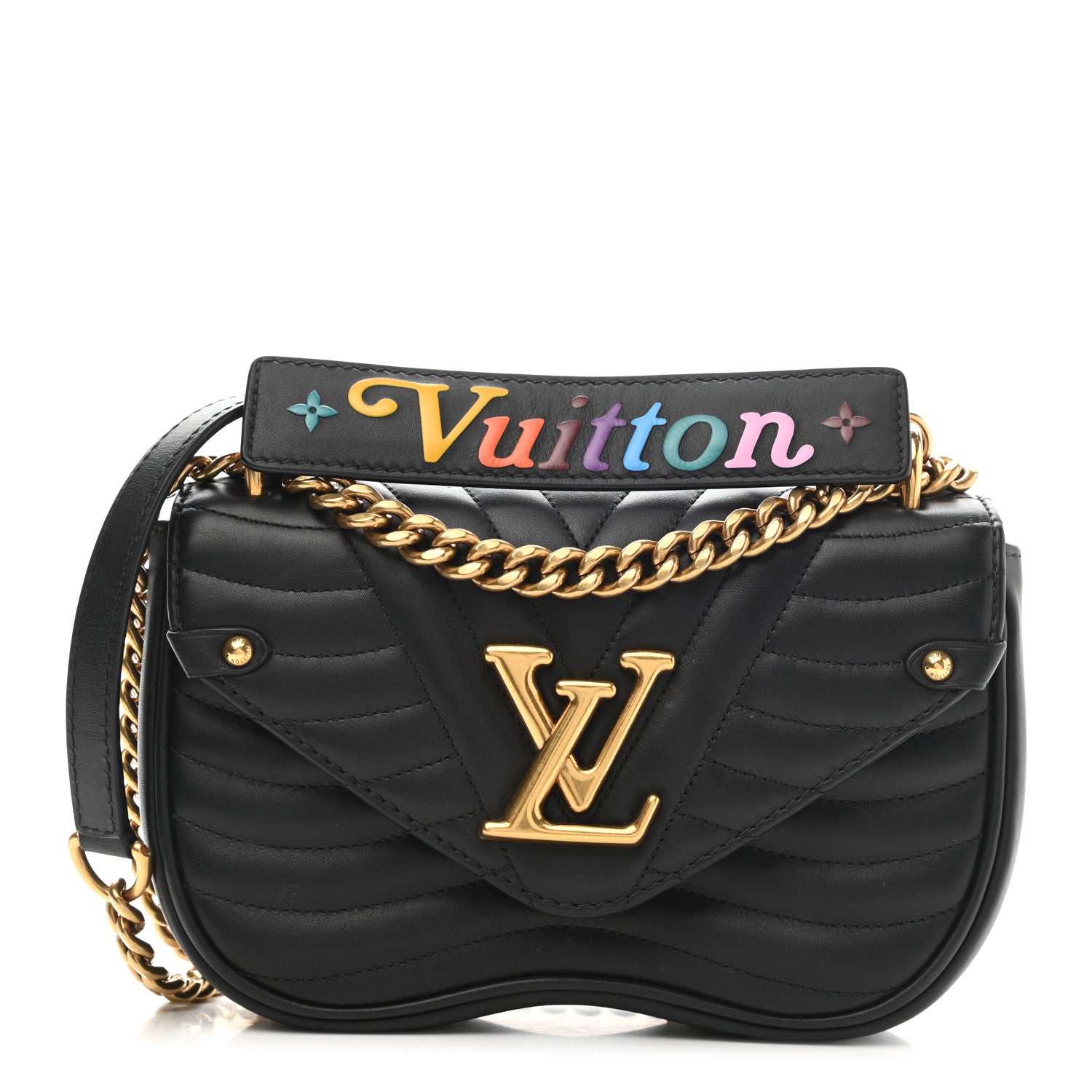 Louis Vuitton Calfskin New Wave Chain PM Black 1 of 11