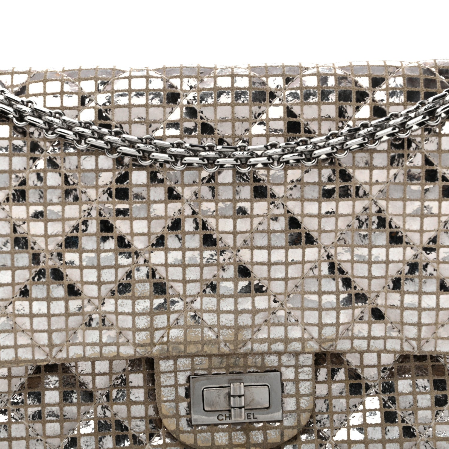 Chanel Mirror 2.55 Reissue 225 Flap Silver 7 of 12