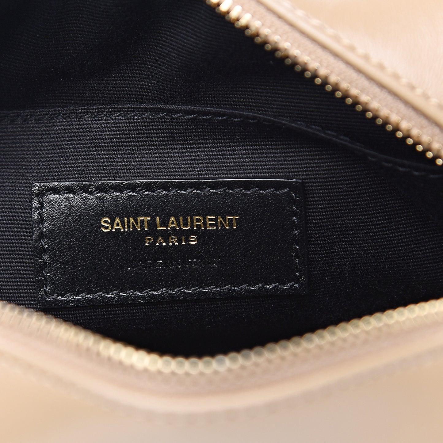 Calfskin Matelasse Monogram Lou Belt Bag Dark Beige