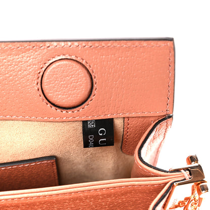 Gucci Monogram Textured Dollar Calfskin Small Ophidia Chain Shoulder Bag Cloche Rose Pink 6 of 12