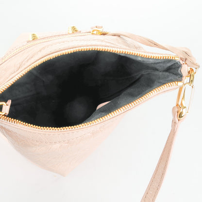 Balenciaga Agneau Giant 12 Gold Hardware Flat Crossbody Rose Aubepine 6 of 8