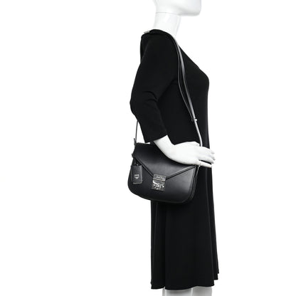 MCM Calfskin Patricia Park Avenue Crossbody Bag Black 2 of 18